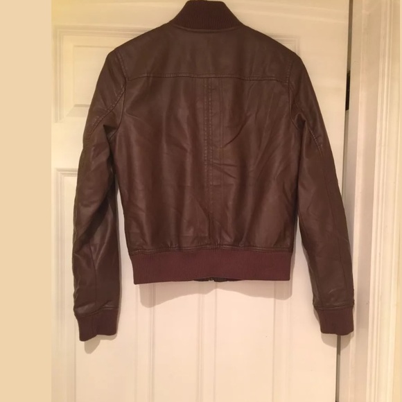 Xhilaration Faux Leather Jacket Brown. Size Medium - Picture 3 of 7